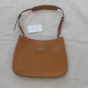 New COACH Tan Brown Penelope Smooth Leather Shoulder Bag  10" W X 7" H